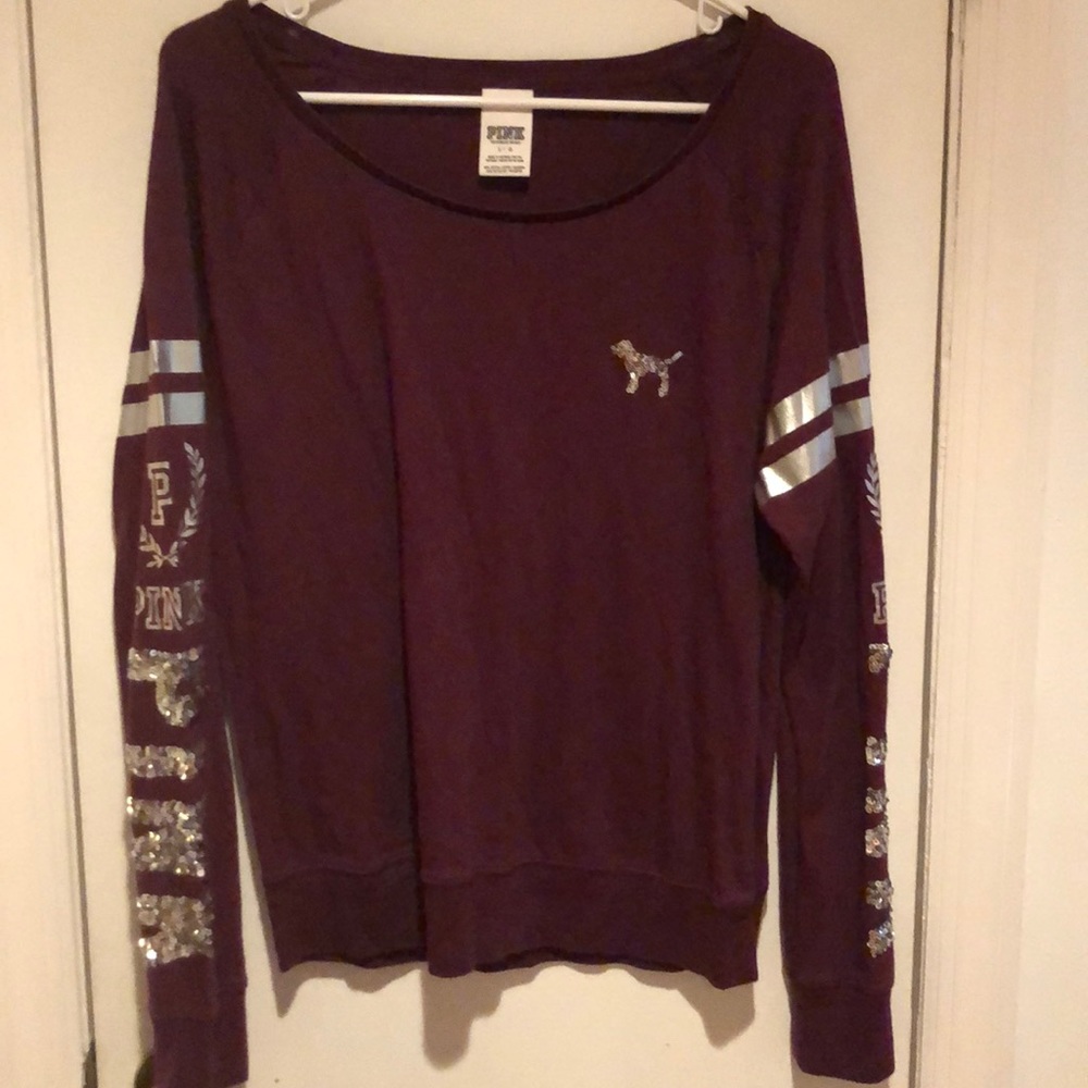 Victoria’s Secret | PINK  Maroon Long Sleeve Shirt